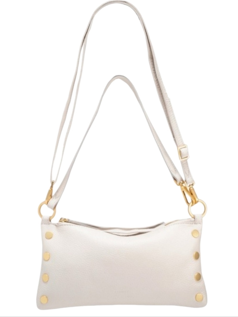 NWT Hammitt Kyle Sml Shoulder Crossbody Calla Lily White Leather Brushed Gold - Picture 3 of 11